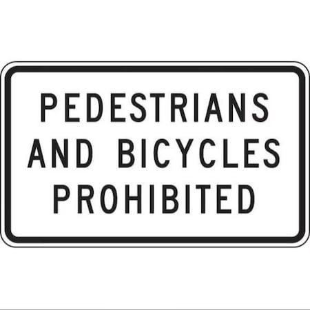 Accuform BICYCLE  PEDESTRIAN SIGN FRR449HP FRR449HP